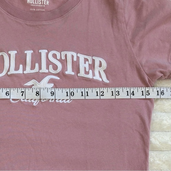 Hollister Short Sleeve Logo Cotton Tee Shirt XS - Picture 4 of 5